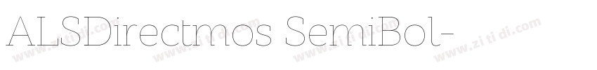 ALSDirectmos SemiBol字体转换